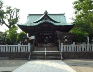 不動前駅前商店街を抜けた場所にある「西五反田氷川神社」